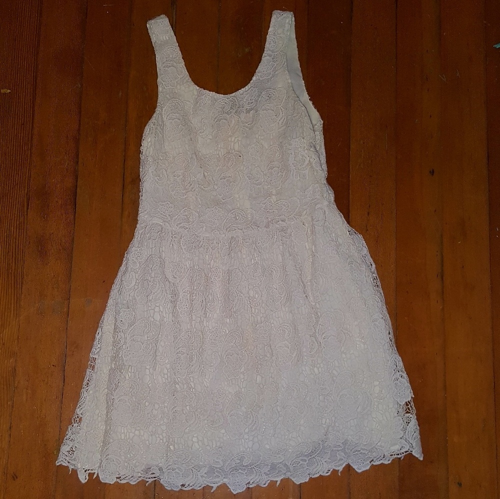 Off-white Lace Dress